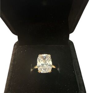 Elegant Gold over Silver Women's Ring 5